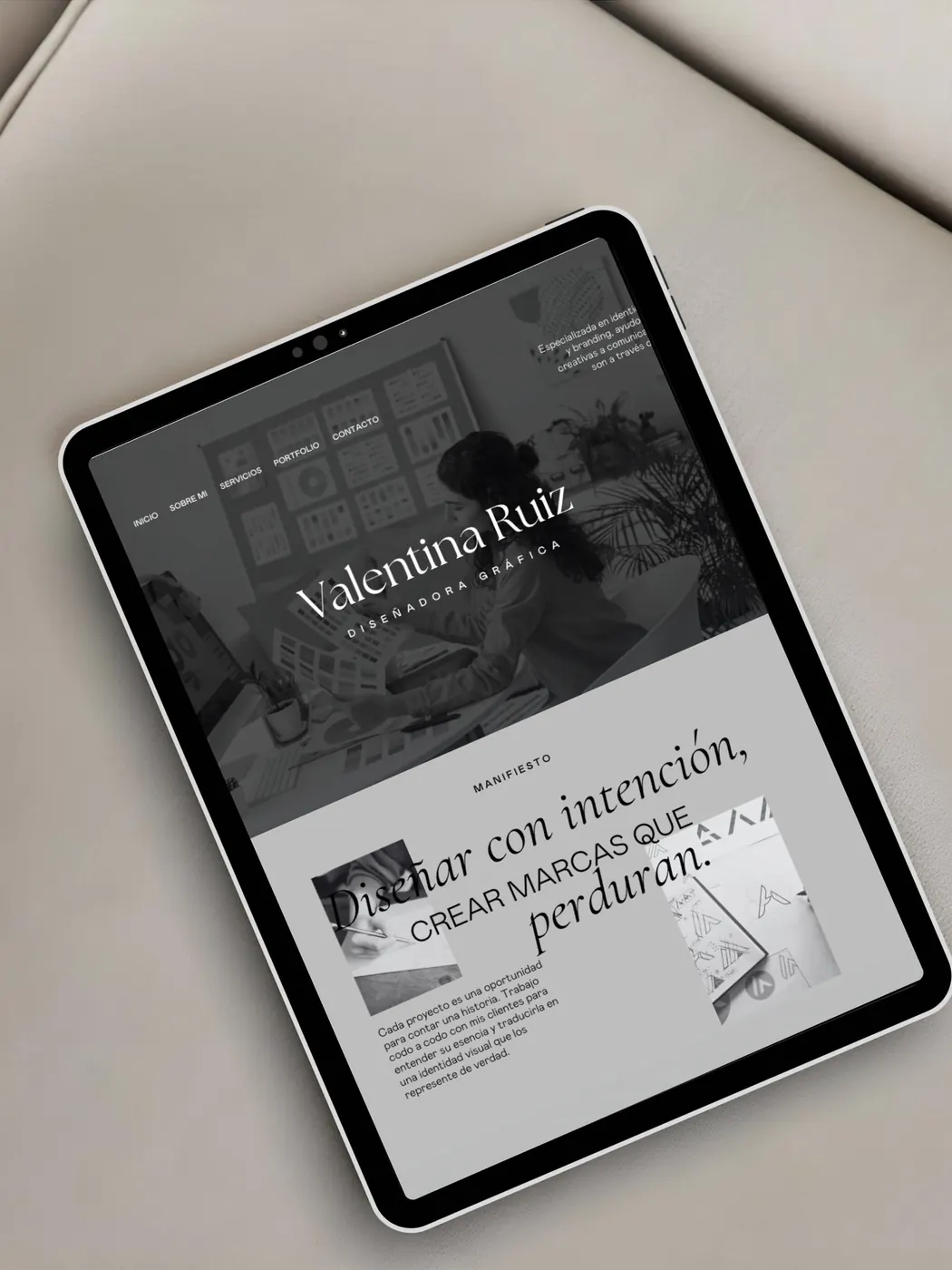 Valentina Ruiz, diseño web