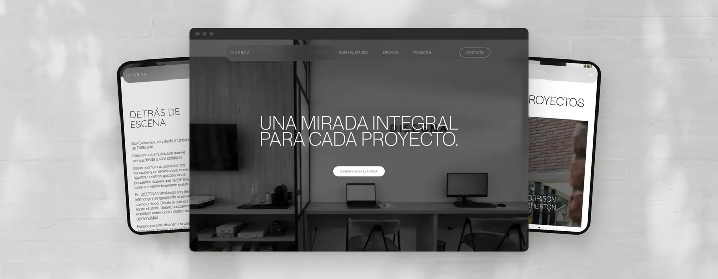 Diseño web para Estudio Disegna — LIS Creative Studio